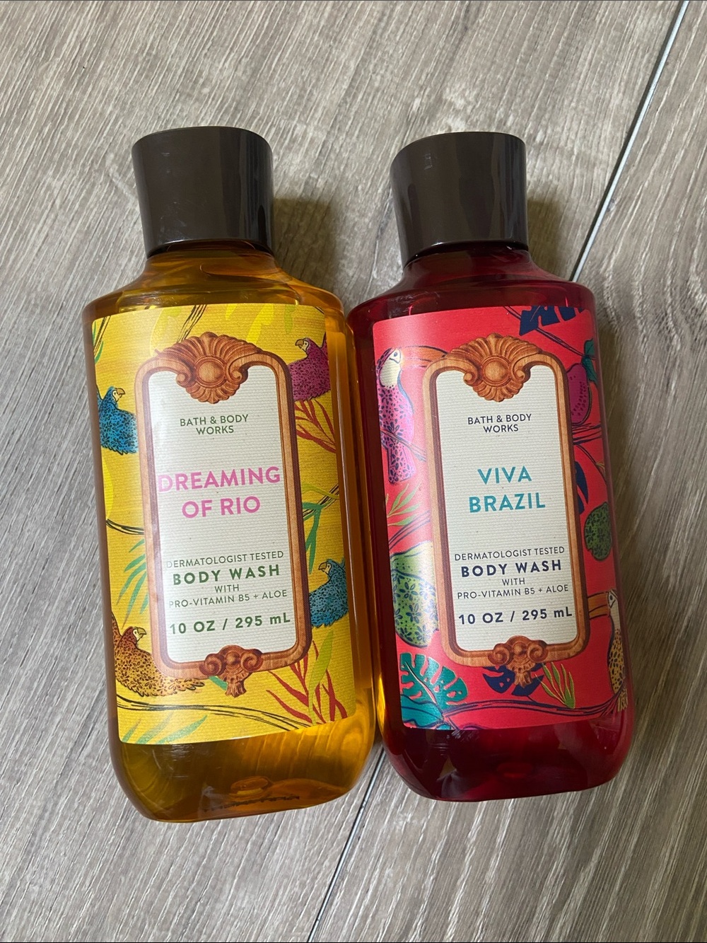 Bath & Body Works Yellow & Red Body Wash Duo